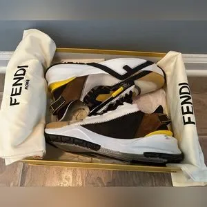 ☆【FENDI】☆(W) Fendi Flow Nylon Low-Top Sneaker.s White☆ FENDI Flow low-top Sneakers | Neutrals | FARFETCH LB